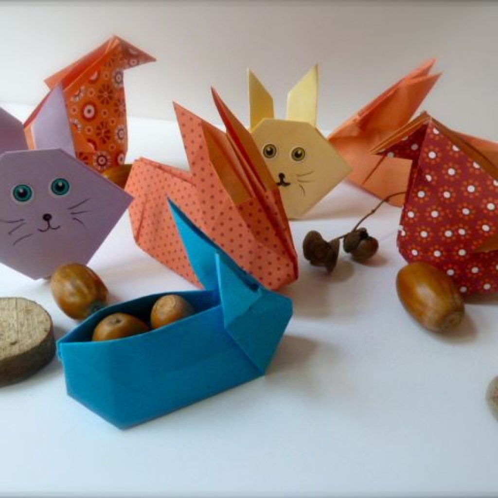Ateliers origami et composition de Pâques 27 origamis de paques