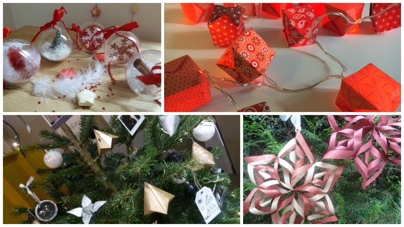 atelier diy decoration de noel ski montagne