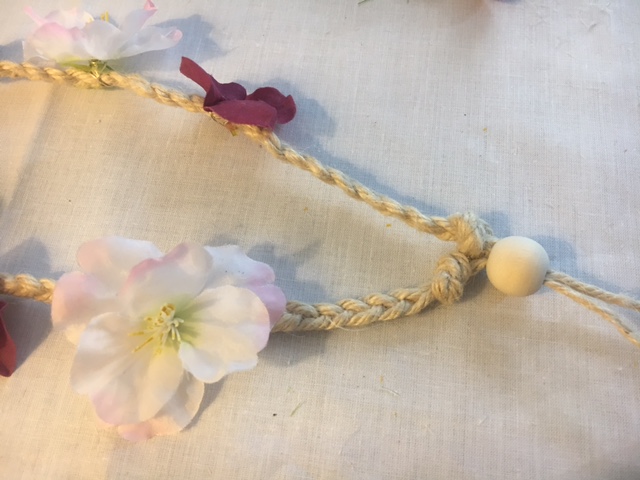 tutoriel headband floral hippie boho placement perle