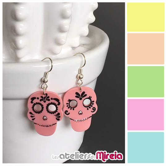 Les ateliers créatifs DIY au Super Market 4 atelier diy boucles d'oreille tete de mort