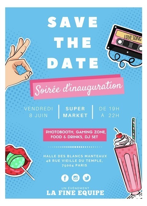 Les ateliers créatifs DIY au Super Market 6 save the date | Les ateliers créatifs DIY au Super Market