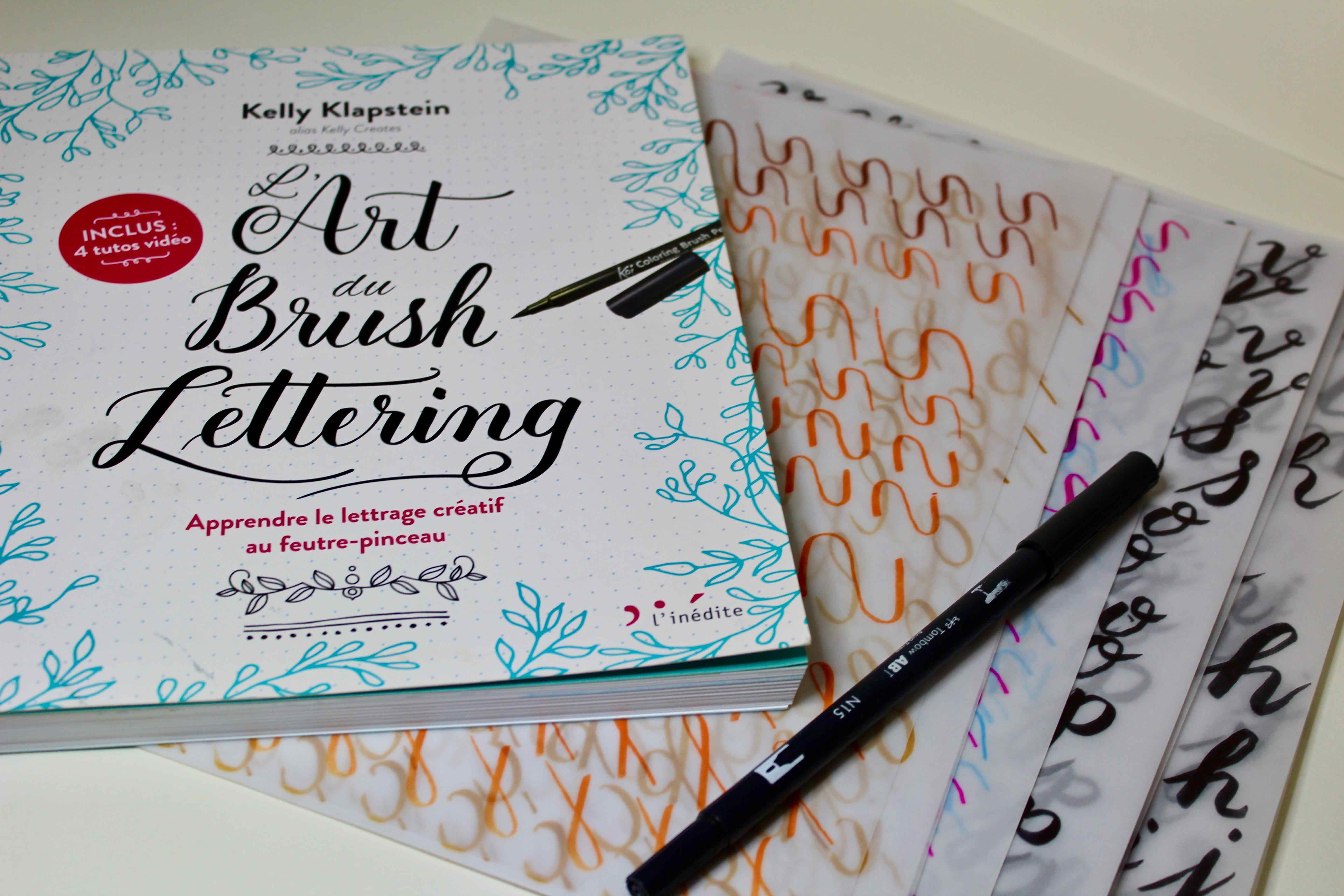 L'art du Brush Lettering Livre 1 debuter brush lettering lettrage creatif