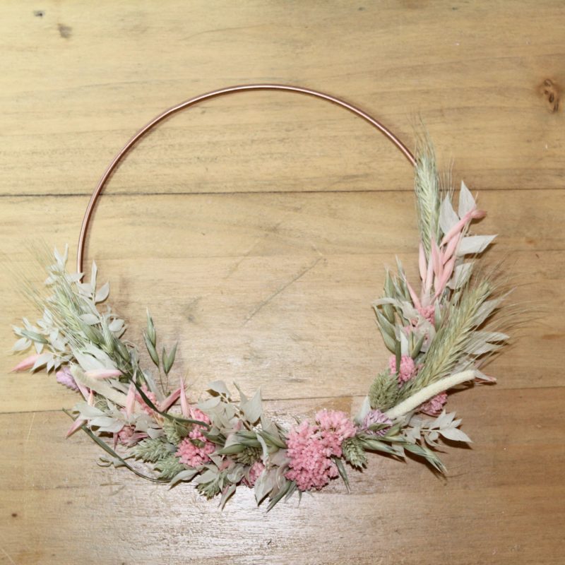 Tutoriel Couronne murale de fleurs séchées DIY 5 KIT DIY Tutoriel couronne murale de fleurs séchées