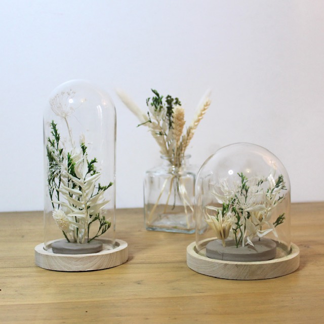 Ateliers créatifs DIY Fleurs Séchées - ID Créatives Lyon 4 atelier diy lyon cloche fleurs séchées