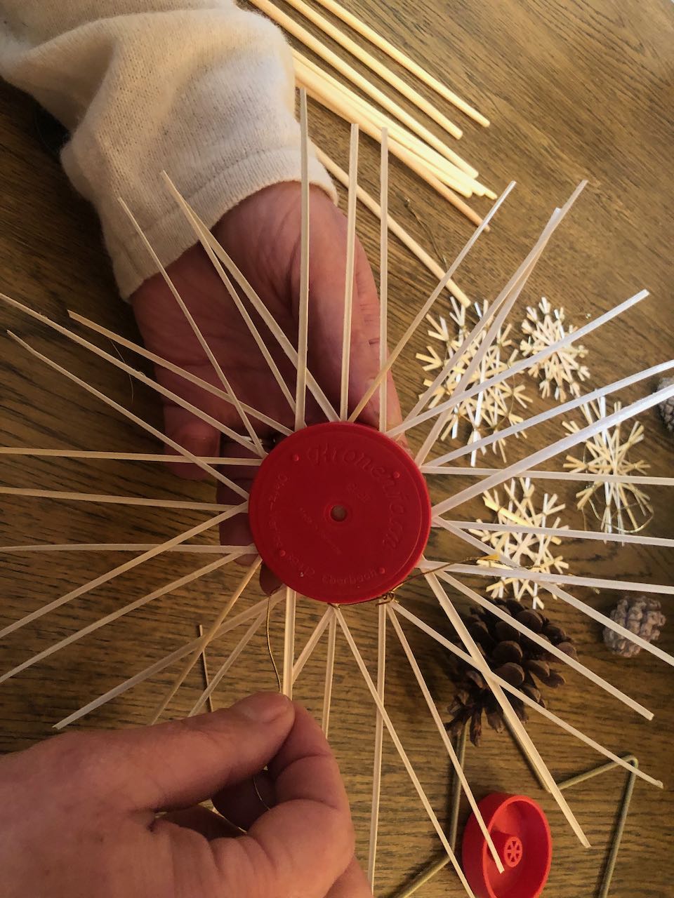 Tutoriel DIY étoile de noël en paille (straw star) 7 Tuto étoile de noël